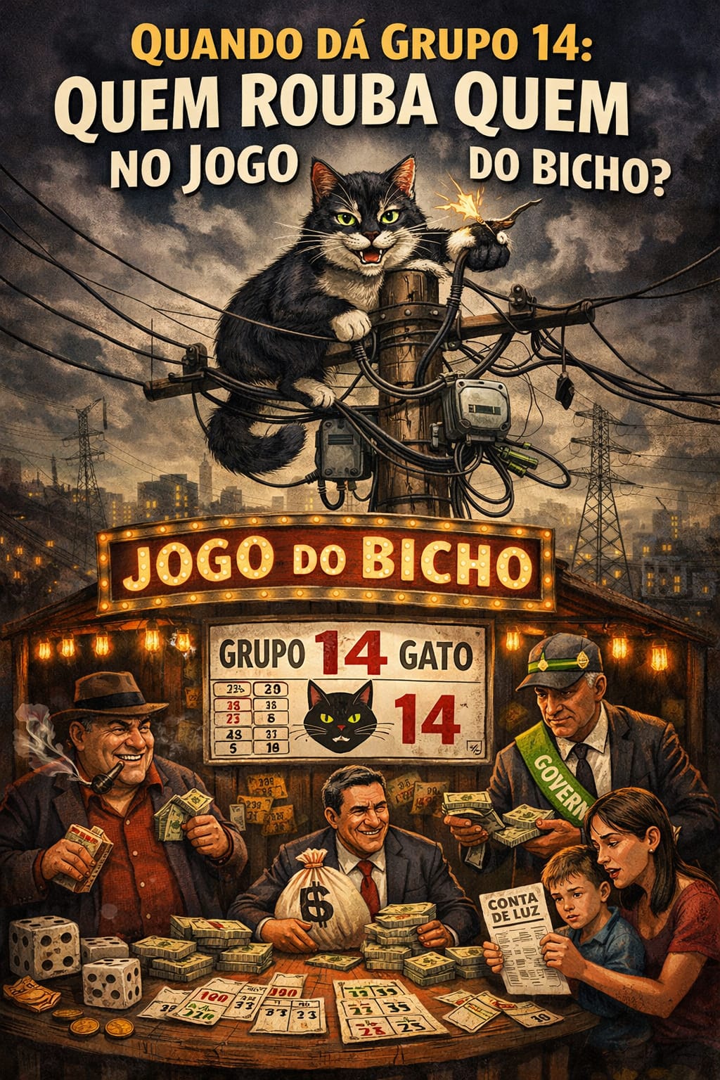 Quando dá grupo 14: quem rouba quem no jogo do bicho?
